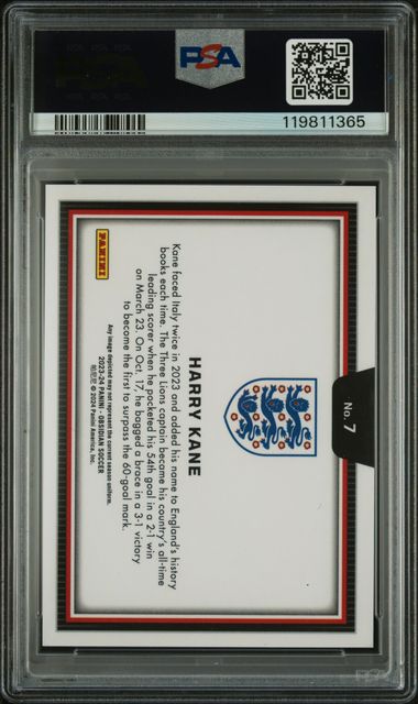 Harry Kane 2023-24 Panini Obsidian Black Color Blast PSA 10